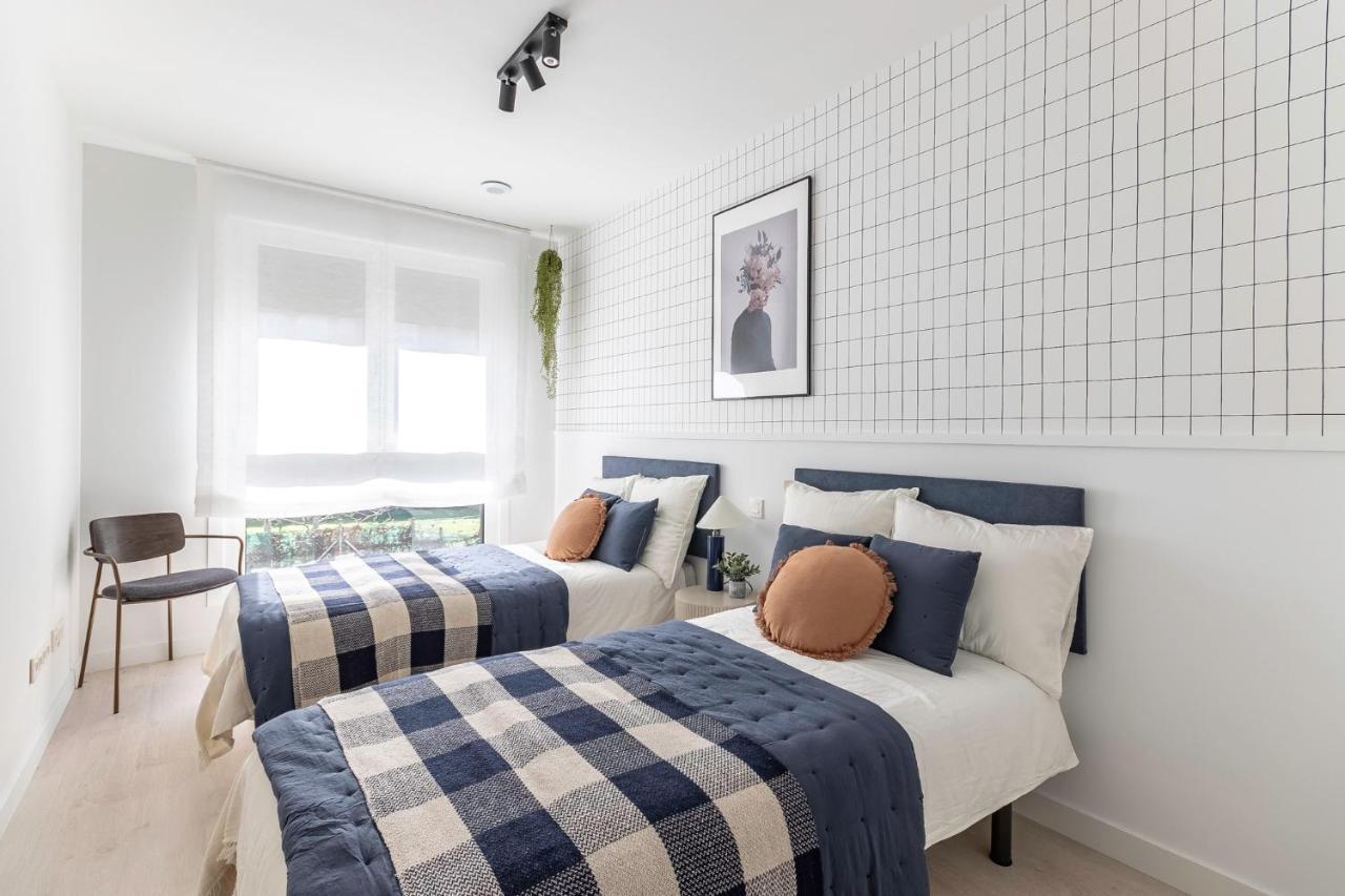 Nuevo Y Precioso En Algorta Con Parking Apartment Getxo Bagian luar foto