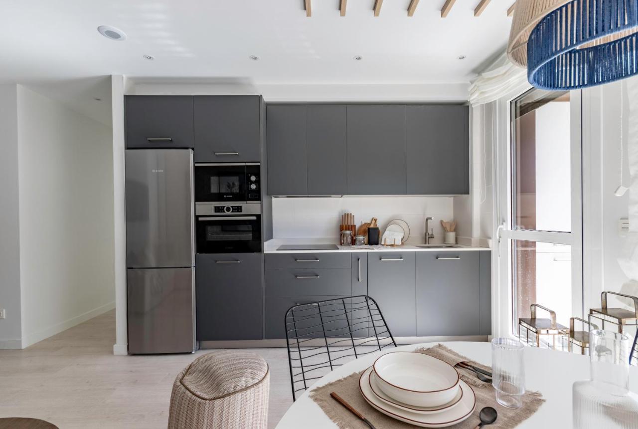 Nuevo Y Precioso En Algorta Con Parking Apartment Getxo Bagian luar foto